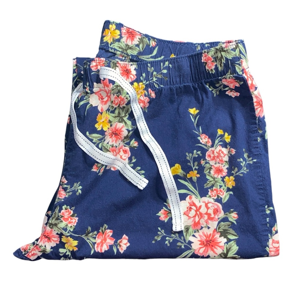 Old Navy Floral Print Navy Lounge Pants - Picture 7 of 7